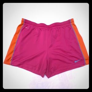 Nike Women’s Size XL Pink & Orange Dri-Fit Shorts